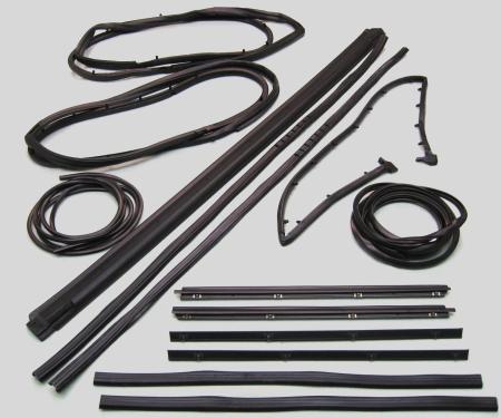 Fairchild Industries 1987-1995 Jeep Wrangler Weatherstrip Kit, Front Upper & Division Bar & Inner & Outer Driver side and Passenger side Window Door Cowl Windshield & Tailgate KD4004