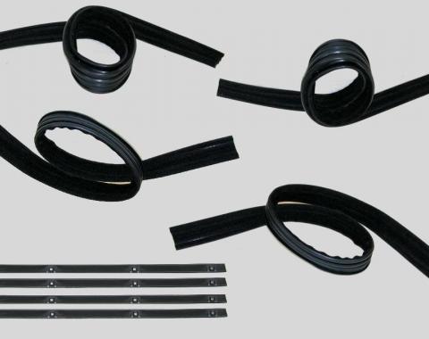 Fairchild Industries Belt Weatherstrip--Window Channel Kit, Front Upper & Division Bar Inner & Outer Driver Side & Passenger Side KD1003A