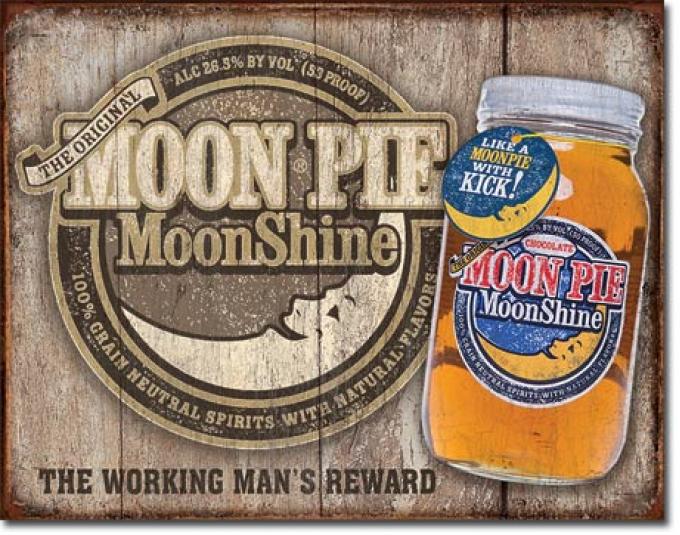 Tin Sign, Moon Pie Whiskey