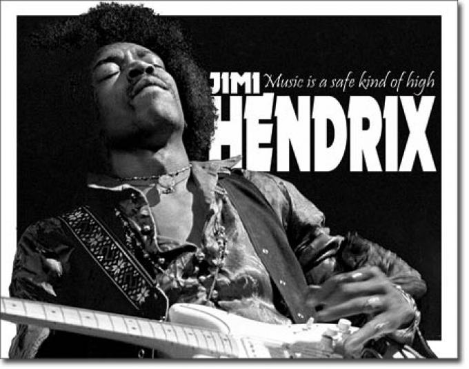 Tin Sign, Jimi Hendrix - Music High