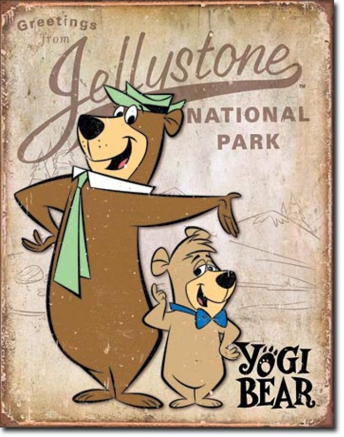 Tin Sign, Yogi Bear - Jellystone Park