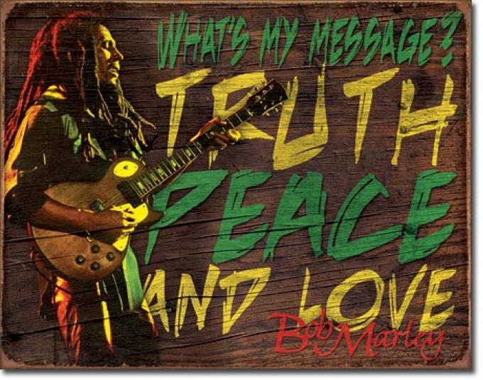 Tin Sign, Bob Marley - Message