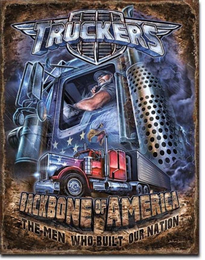 Tin Sign, Truckers - Backbone