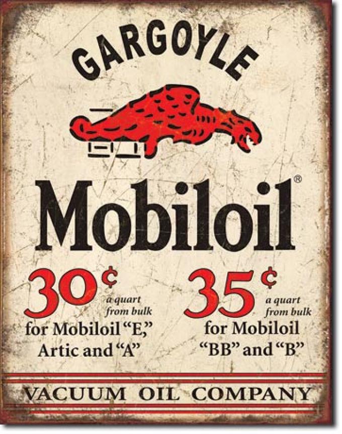 Tin Sign, Mobil Gargoyle