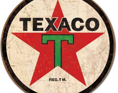 Tin Sign, Texaco '36 ROUND