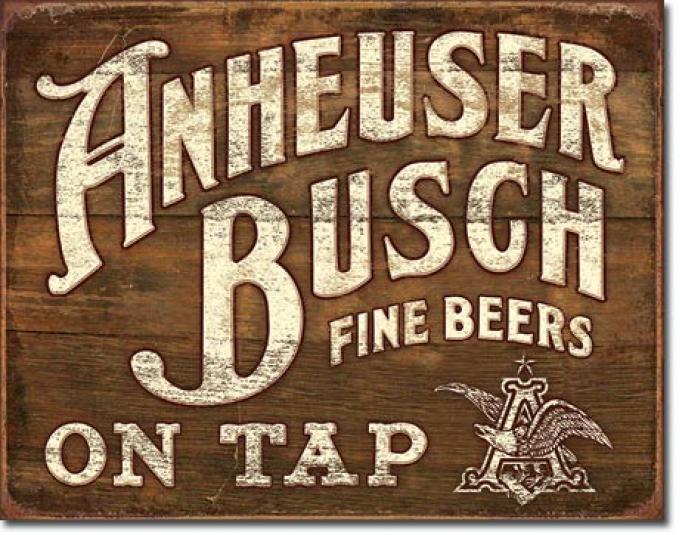 Tin Sign, Anheuser- Busch - Fine Beers