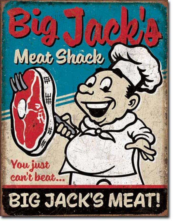 Tin Sign, Big Jack's Meats