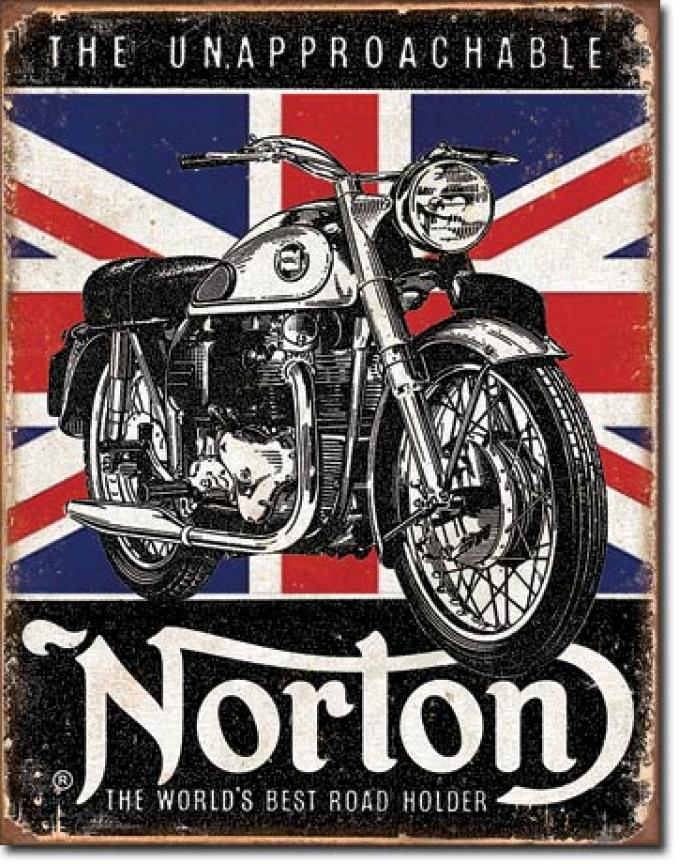 Tin Sign, Norton - Best Roadholder