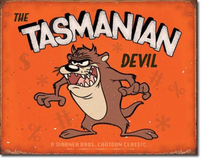 Tin Sign, Tasmanian Devil