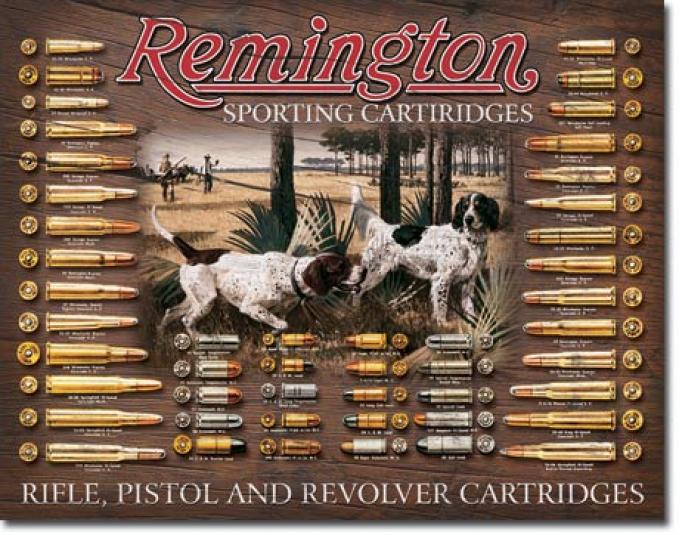 Tin Sign, Remington Bullet Board