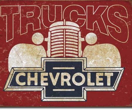 Tin Sign, Chevy Trucks 40s