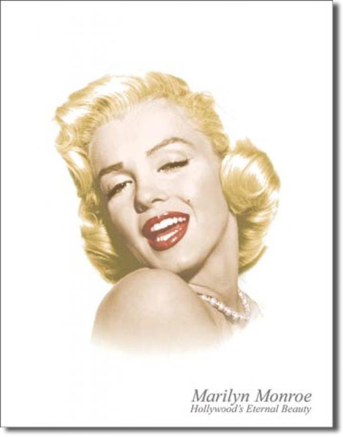 Tin Sign, Monroe - Eternal Beauty