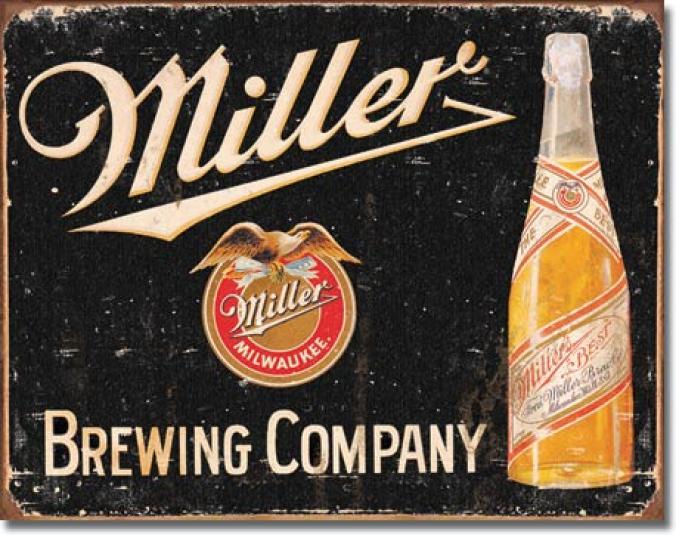 Tin Sign, Miller Brewing Vintage