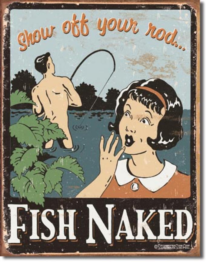 Tin Sign, Schonberg - Fish Naked