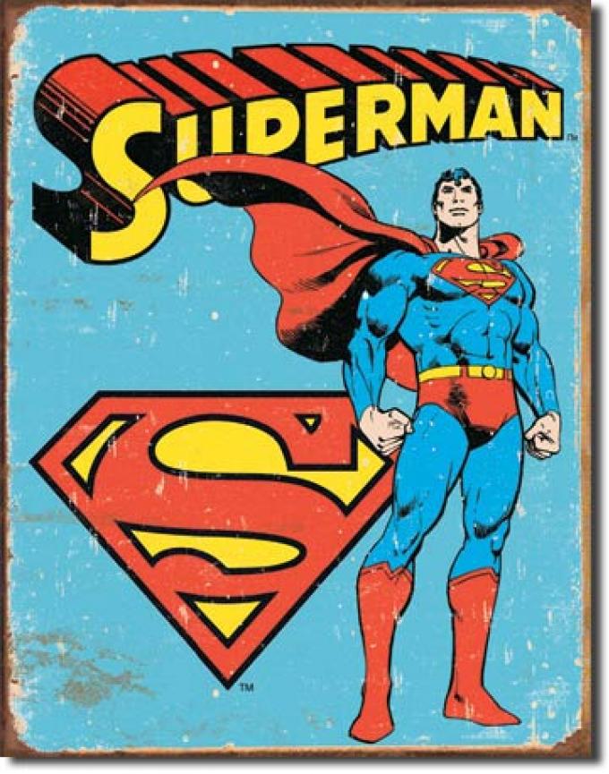 Tin Sign, Superman - Retro