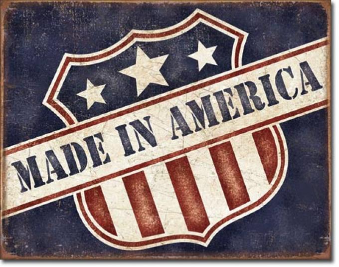 Tin Sign, Made in America
