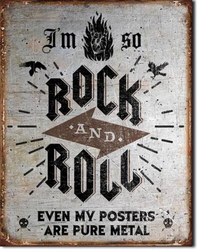 Tin Sign, Rock n Roll Posters