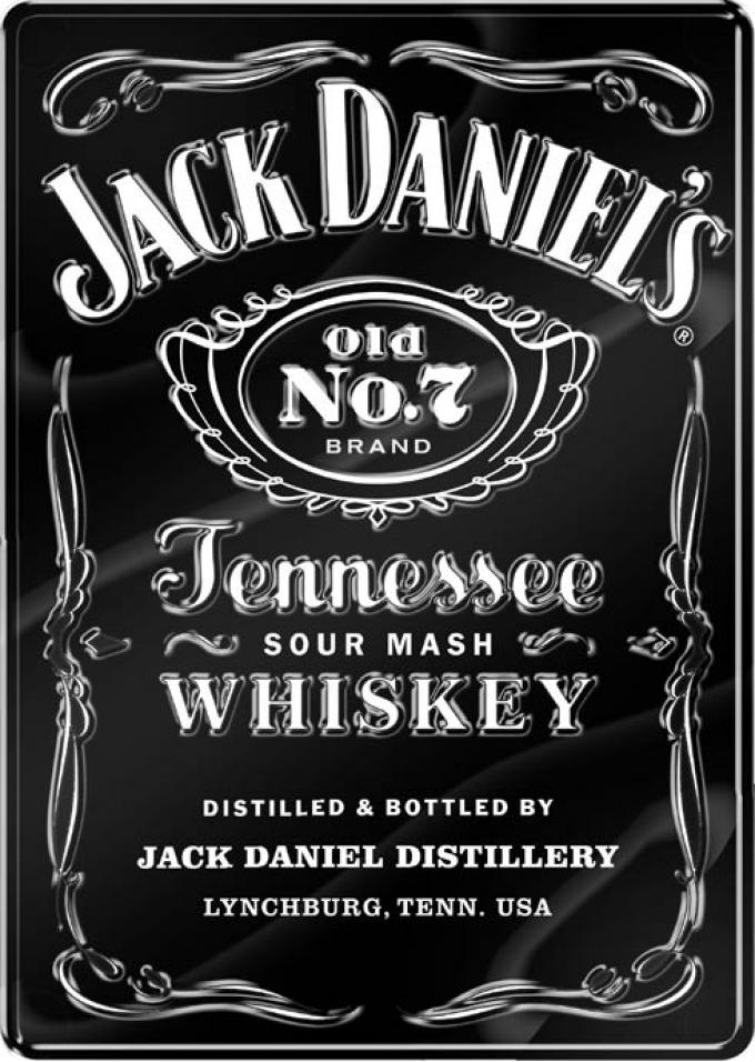 Premium Tin Sign, Jack Daniels Label