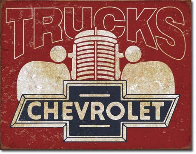Tin Sign, Chevy Trucks 40s