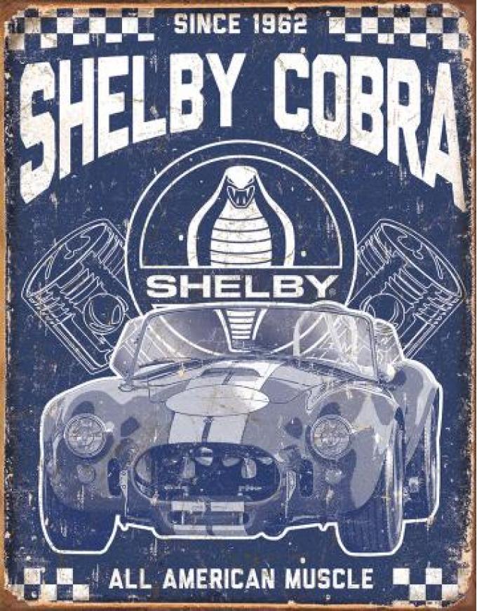 Tin Sign, Shelby - American Muscle