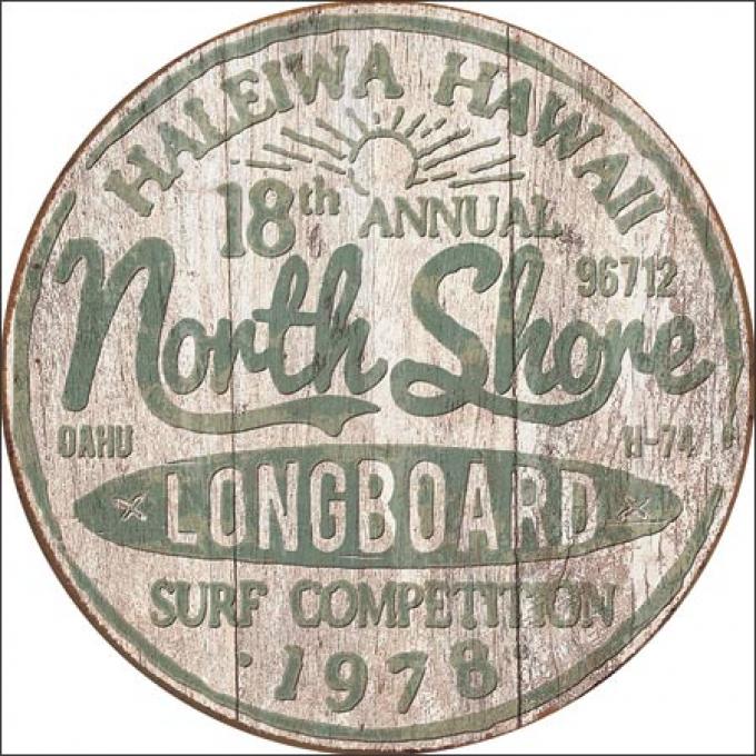 Tin Sign, North Shore Surf