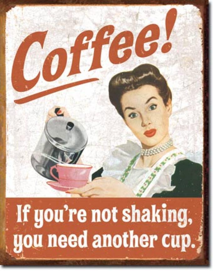 Tin Sign, Ephemera - Coffee Shaking