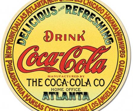 Magnet, COKE - Keg Label Round