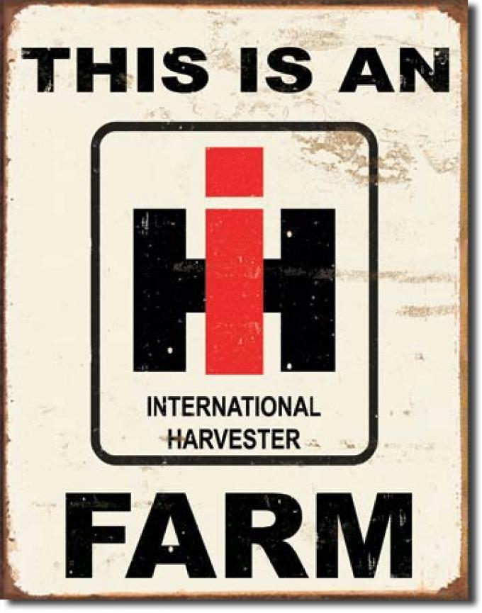 Tin Sign, IH Farm