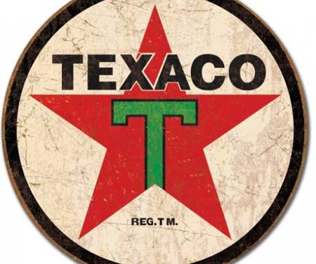 Tin Sign, Texaco '36 ROUND