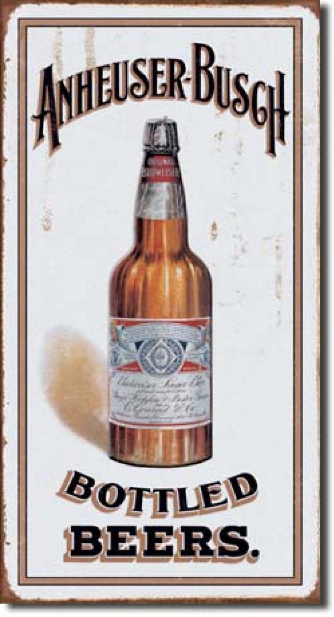 Tin Sign, Anheuser Busch - Bottled Beers