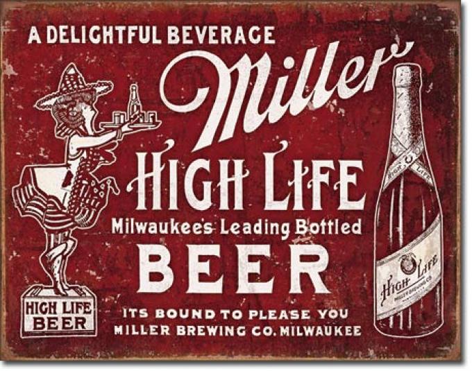 Tin Sign, Miller - Bound to Please