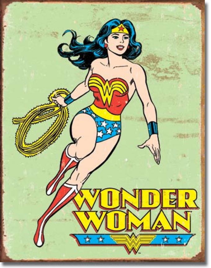 Tin Sign, Wonder Woman Retro