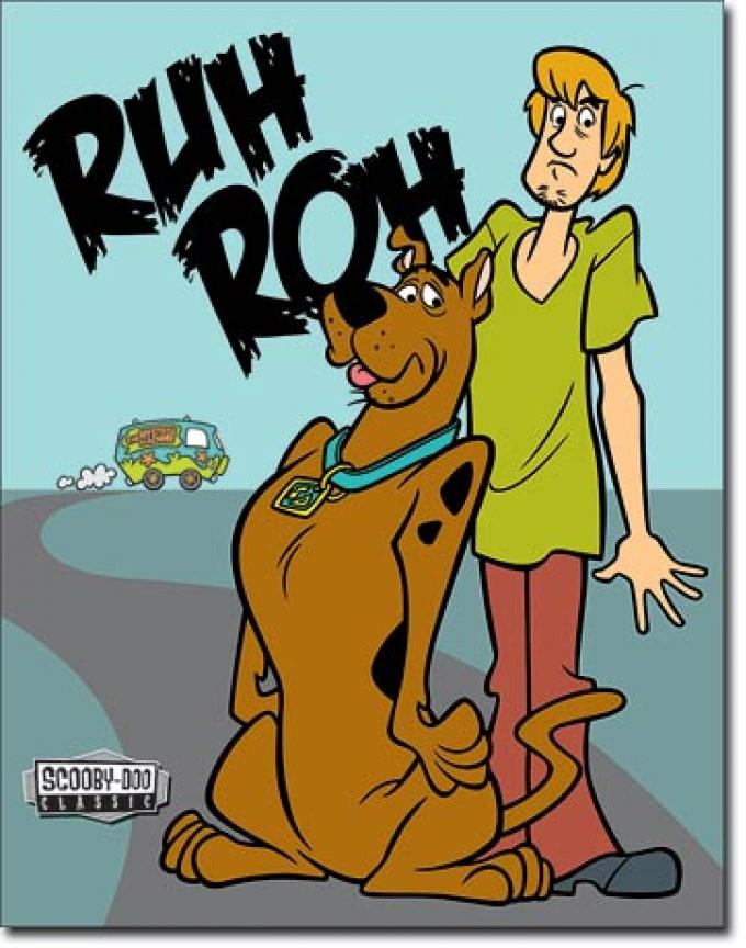 Tin Sign, Scooby Doo - Ruh Roh
