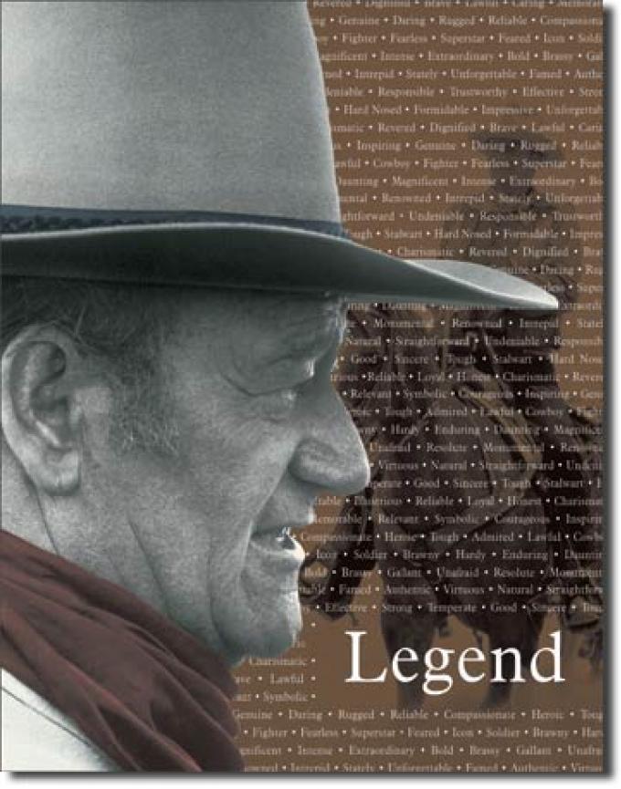 Tin Sign, John Wayne - Legend