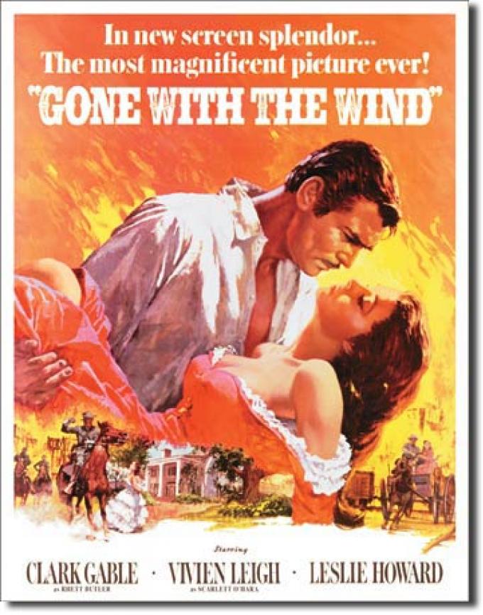 Tin Sign, Gone with the Wind Poster