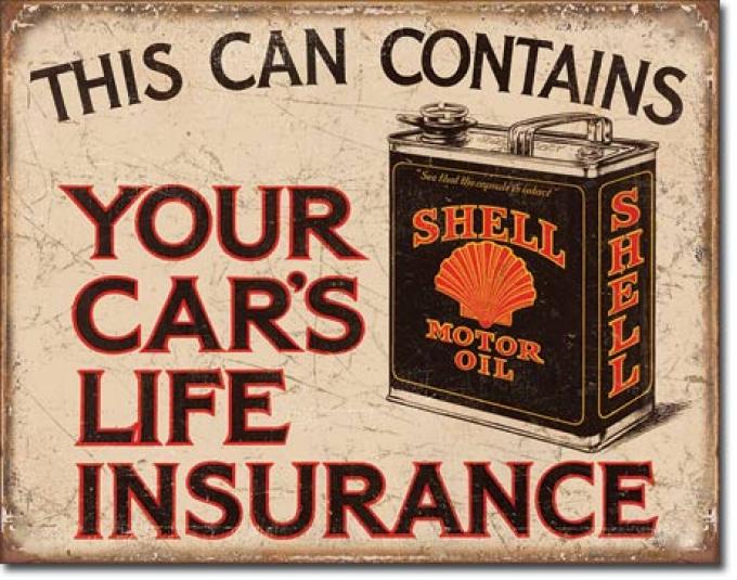 Tin Sign, Shell - Life Insurance
