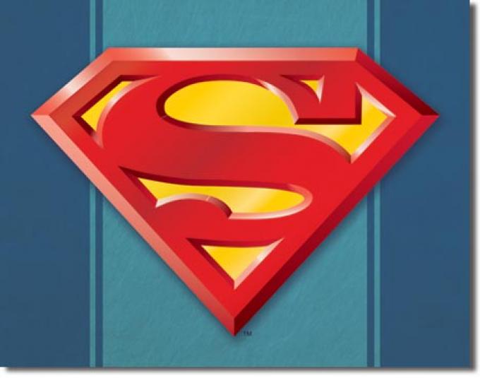 Tin Sign, Superman Logo