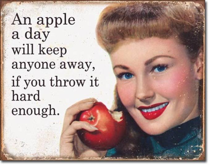 Tin Sign, Ephemera - Apple a Day