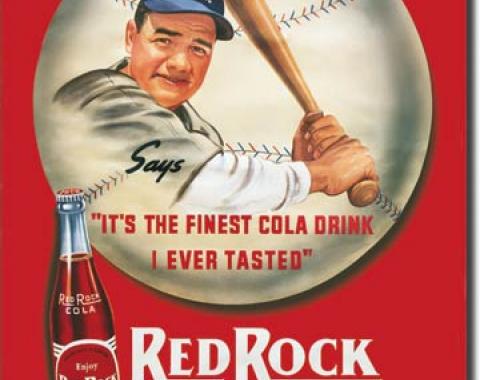 Tin Sign, Babe Ruth/Red Rock Kola