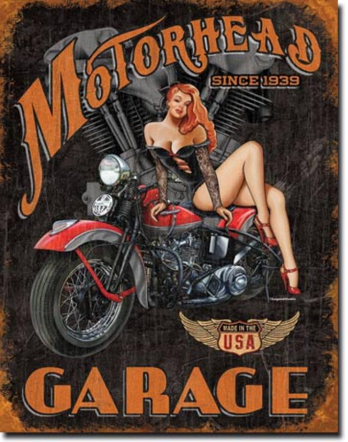 Tin Sign, Legends - Motorhead Garage
