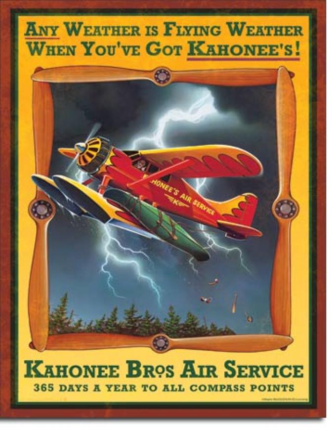 Tin Sign, Kahonee Air Service