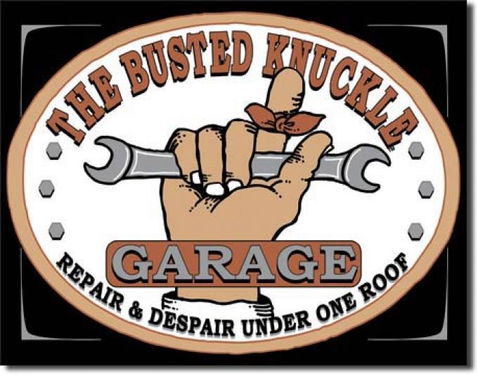 Tin Sign, Busted Knuckle Garage
