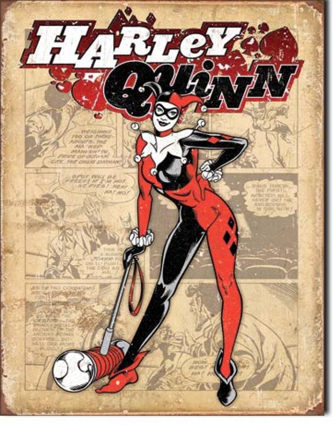 Tin Sign, Harley Quinn - Retro