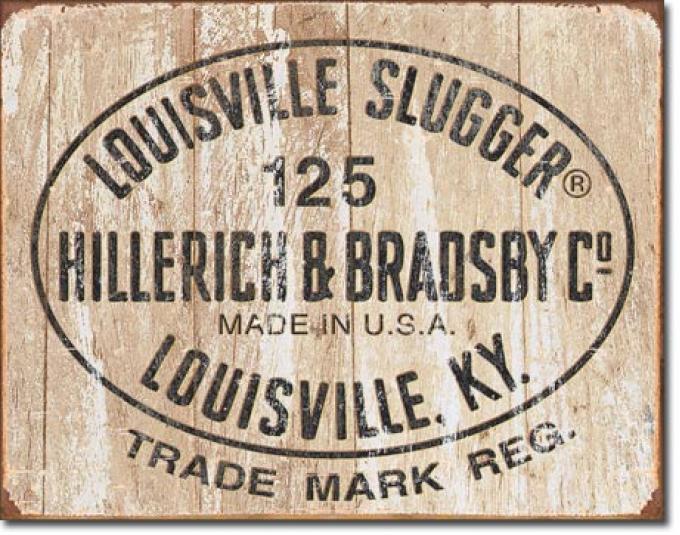 Tin Sign, Louisville Slugger - 125 Logo