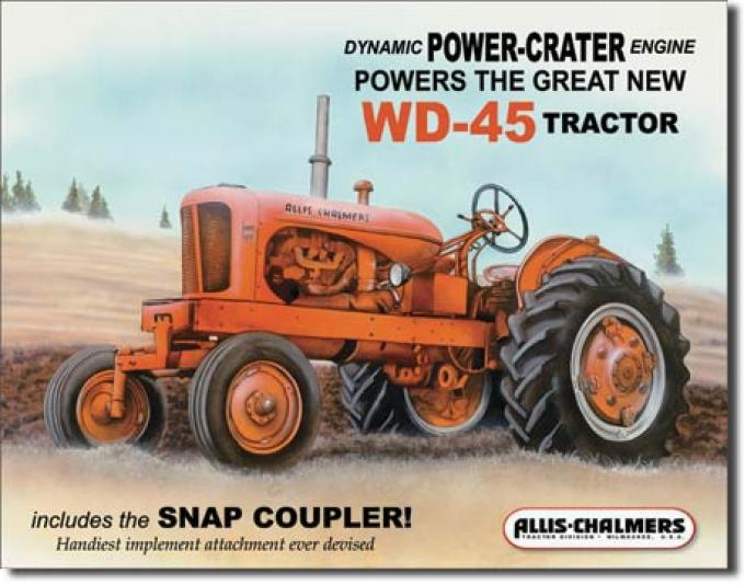 Tin Sign, Allis Chalmers - WD45