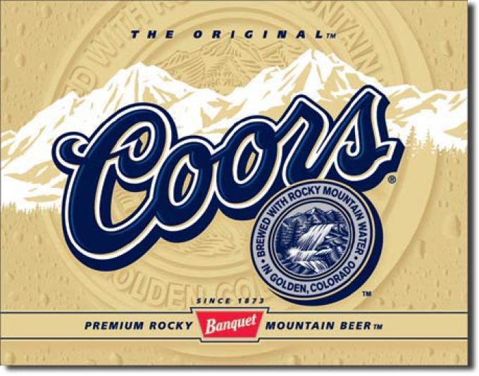 Tin Sign, Coors Label