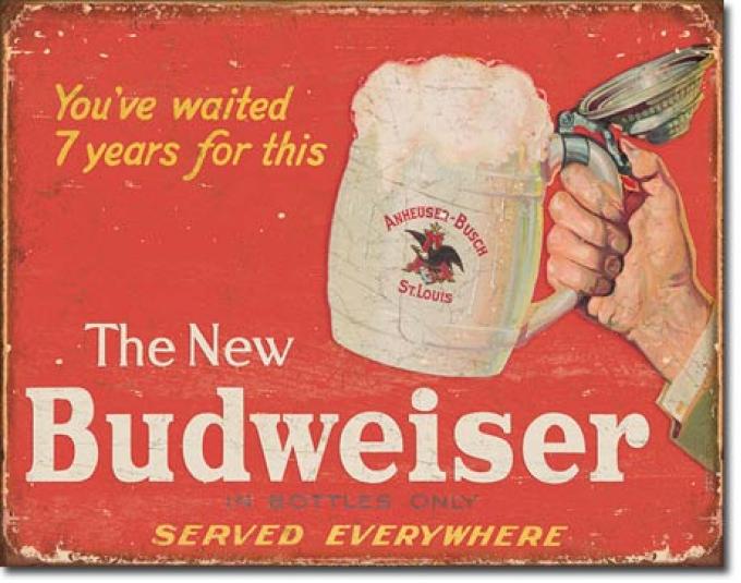Tin Sign, Budweiser - The New