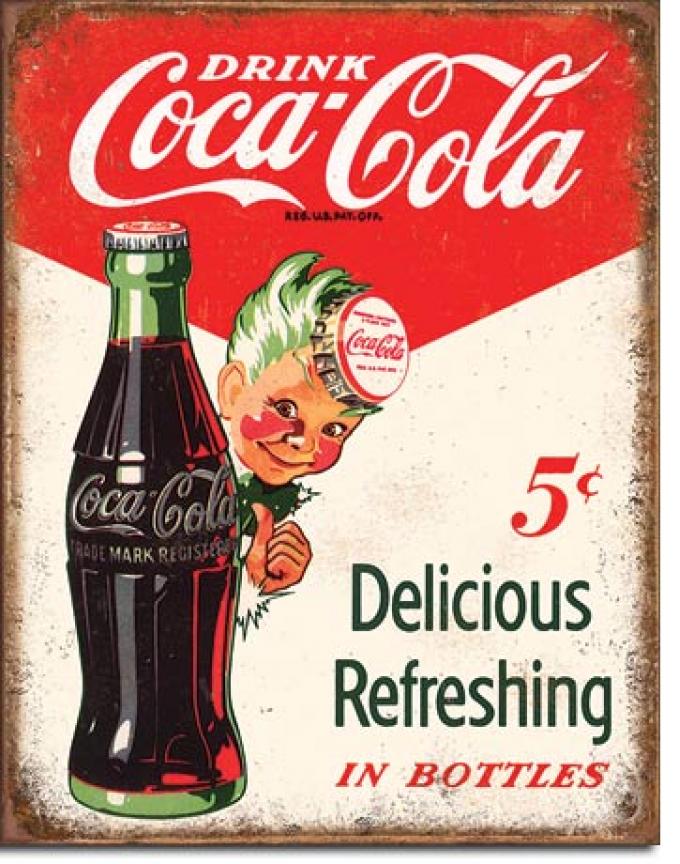 Tin Sign, COKE - Sprite Boy 5 Cents