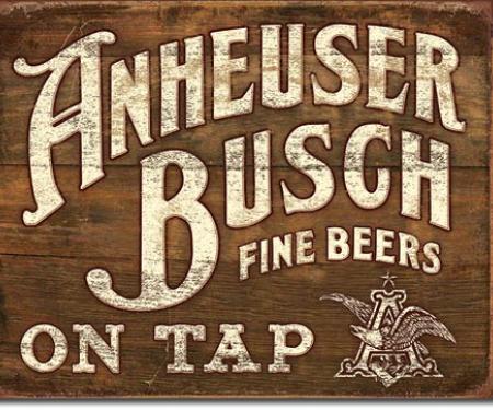 Tin Sign, Anheuser- Busch - Fine Beers