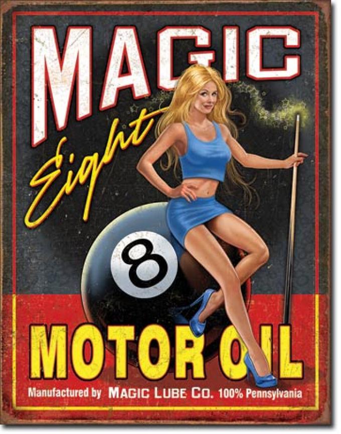 Tin Sign, Magic Eight Motor Oil